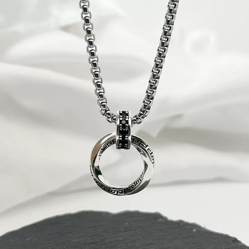 925 Sterling Silver Chain Necklace Men - Collier en argent Sterling 925, chaîne