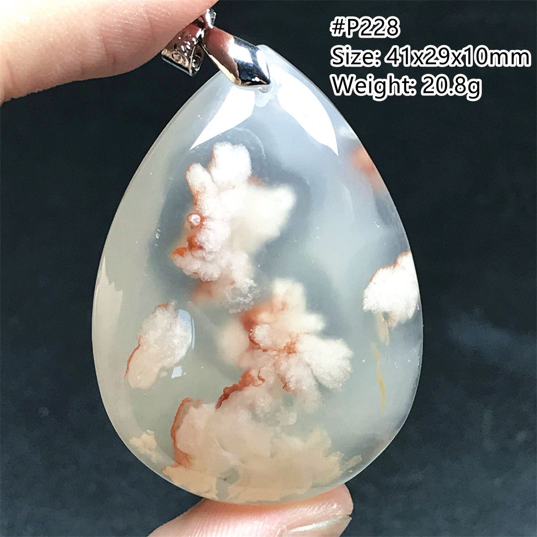 Crystal Pendant Necklace Natural Stone - Collier pendentif en agate naturelle pour