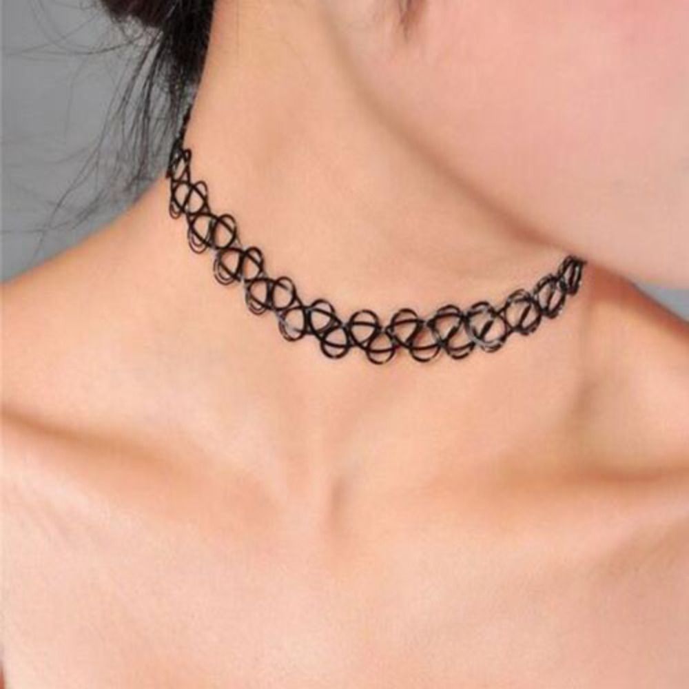 Pearl Choker Necklace Vintage - Collier en fil de poisson tressé