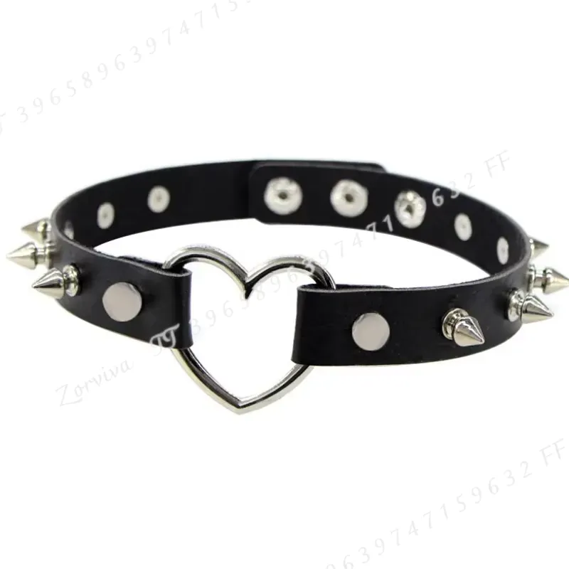 Collier ras du cou Harajuku Pu - Goth Punk Spike Choker avis et prix