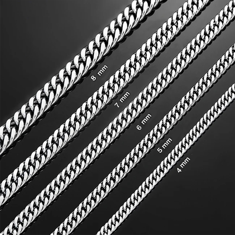 HIYEE 3mm/4mm/5mm/6mm/7mm/8mm  - Cuban Link Chain 12Mm avis et prix