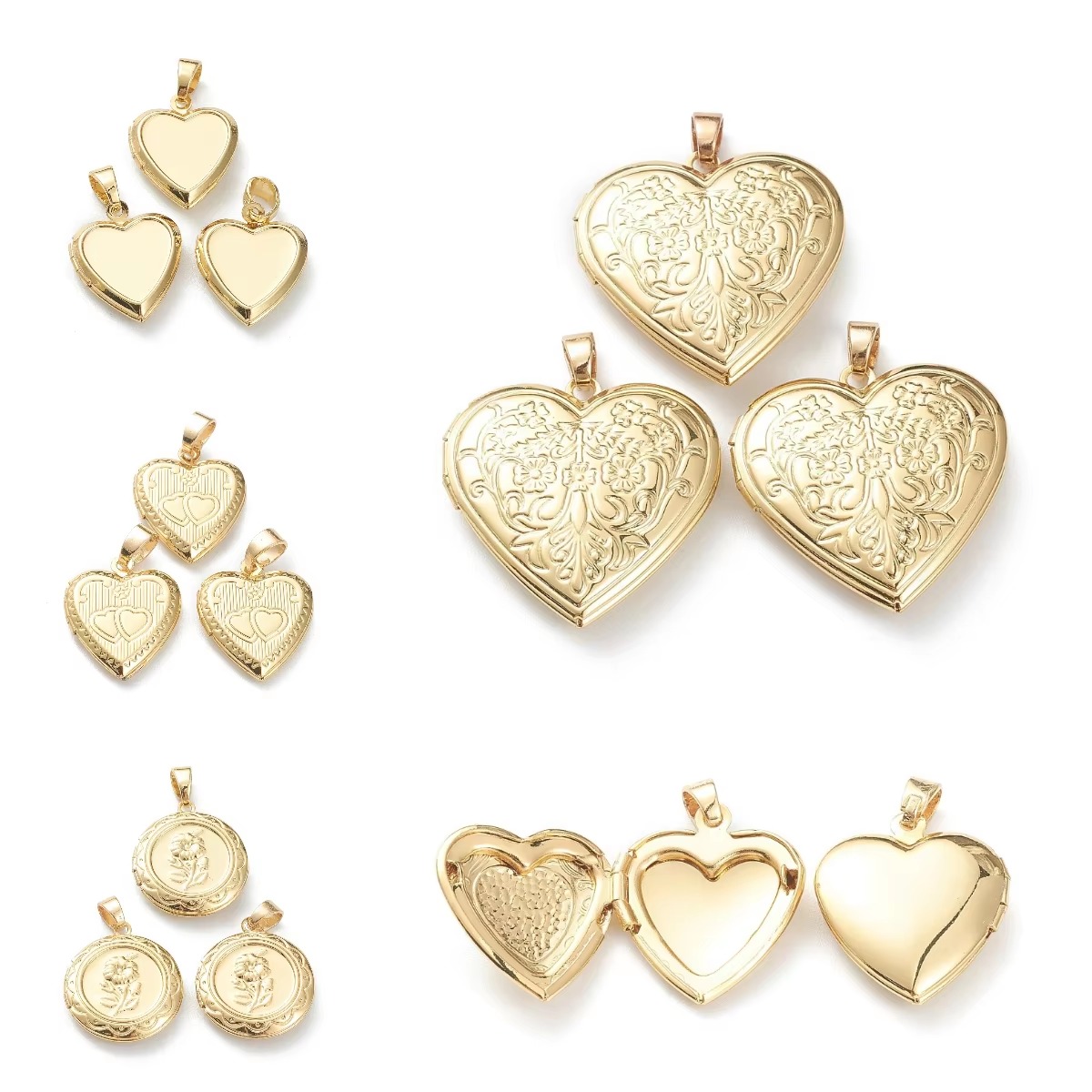 10 pendentifs médaillons photo - Heart Locket Necklace Photo avis et prix
