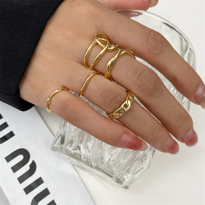 Ensemble de bagues Punk à perl - Vintage Punk Knuckle Rings Set avis et prix