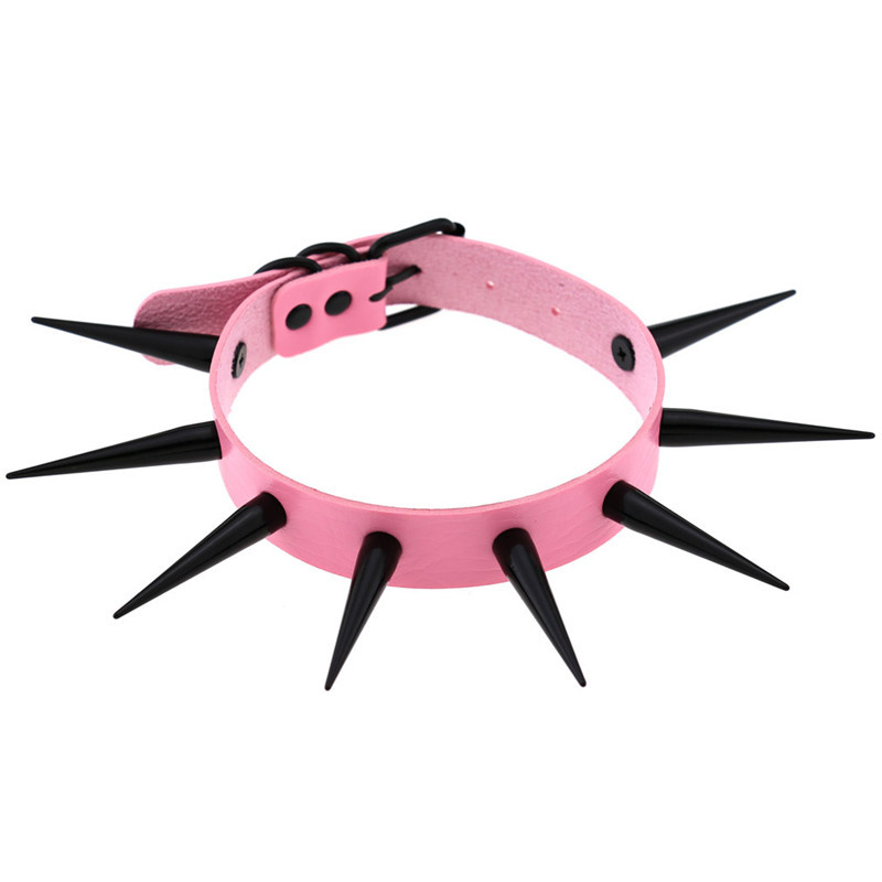 Collier ras du cou clouté à po - Goth Punk Spike Choker avis et prix