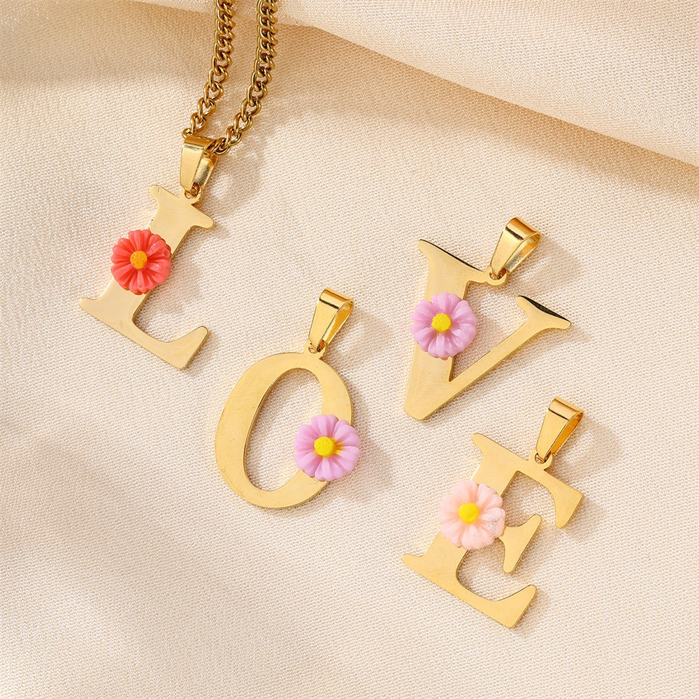 Collier personnalisé avec init - Initial Letter Necklace 18K Gold avis et prix