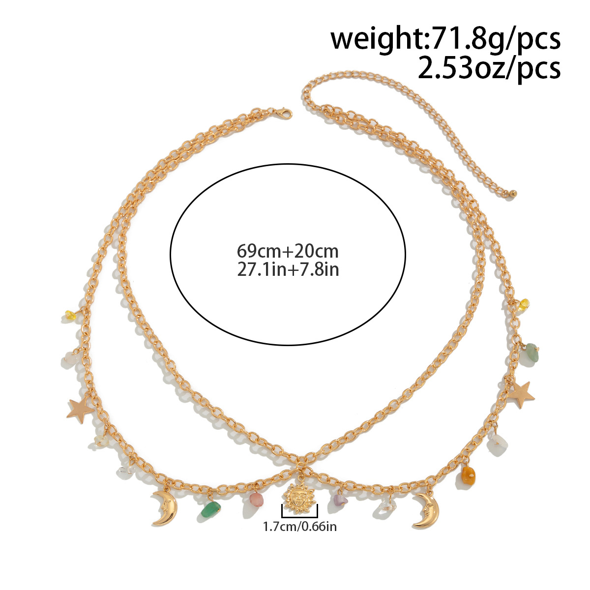 Boho étoile lune soleil penden - Body Jewelry avis et prix