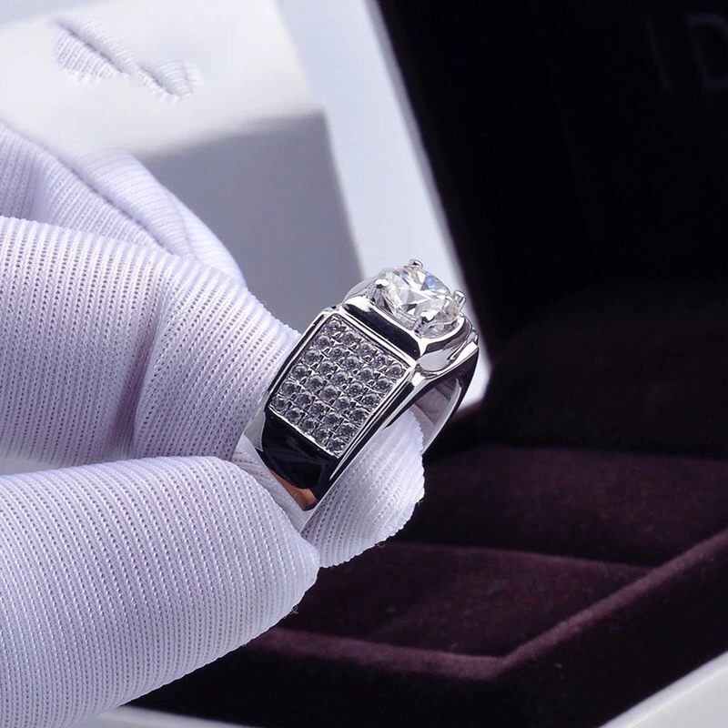 Bague en Moissanite pour homme - Moissanite Engagement Ring 1 Carat avis et prix