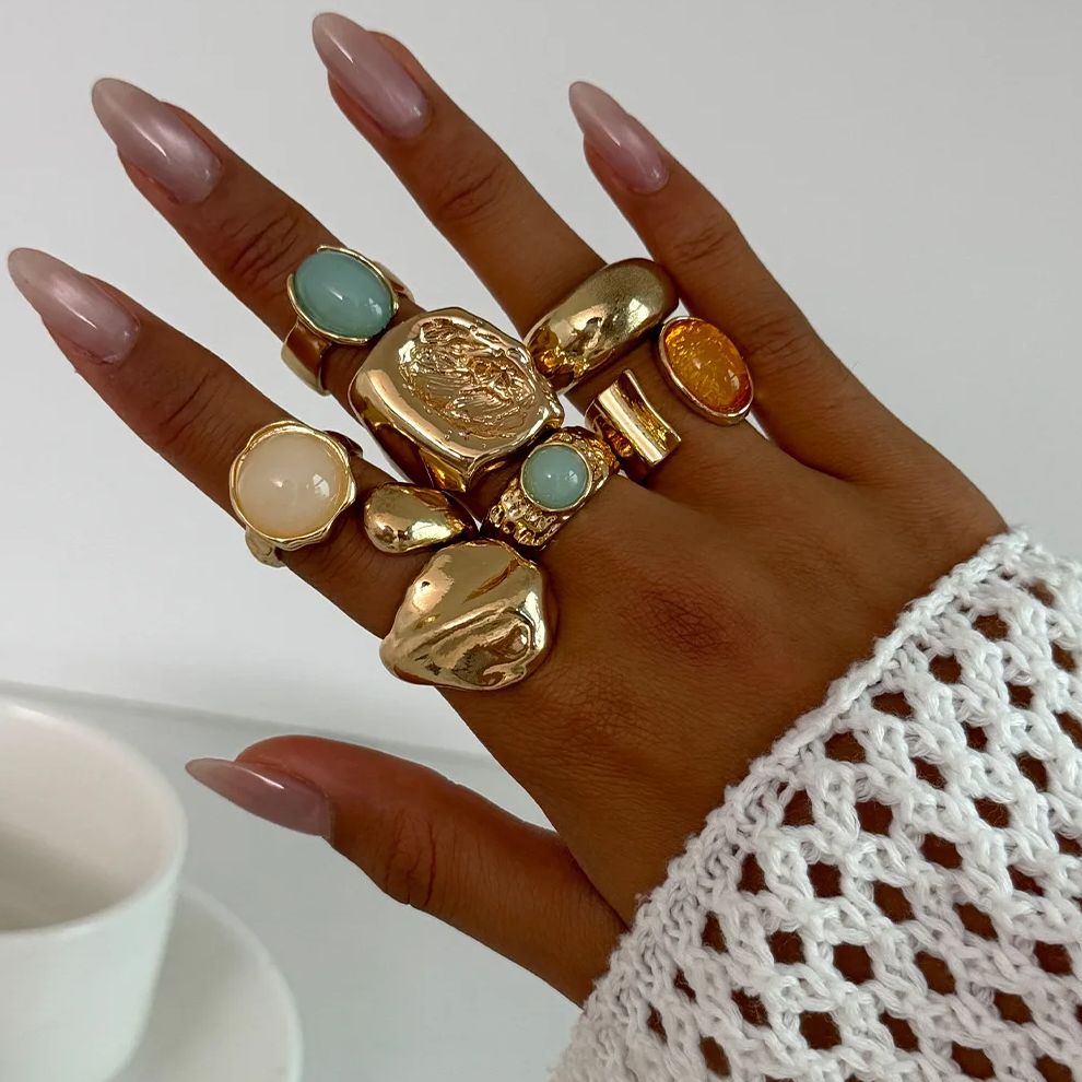 DIEZI 7 pièces/ensemble Vintag - Vintage Punk Knuckle Rings Set avis et prix