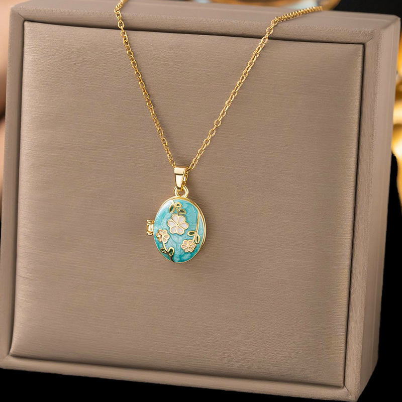 ANENJERY Collier Pendentif en  - Heart Locket Necklace Photo avis et prix