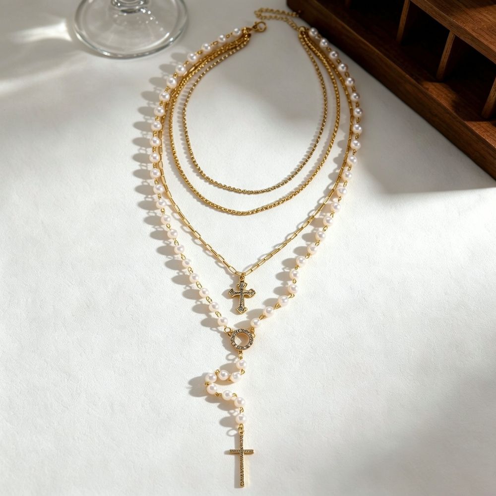 Collier élégant à pendentif cr - Layered Pendant Necklace Aesthetic avis et prix