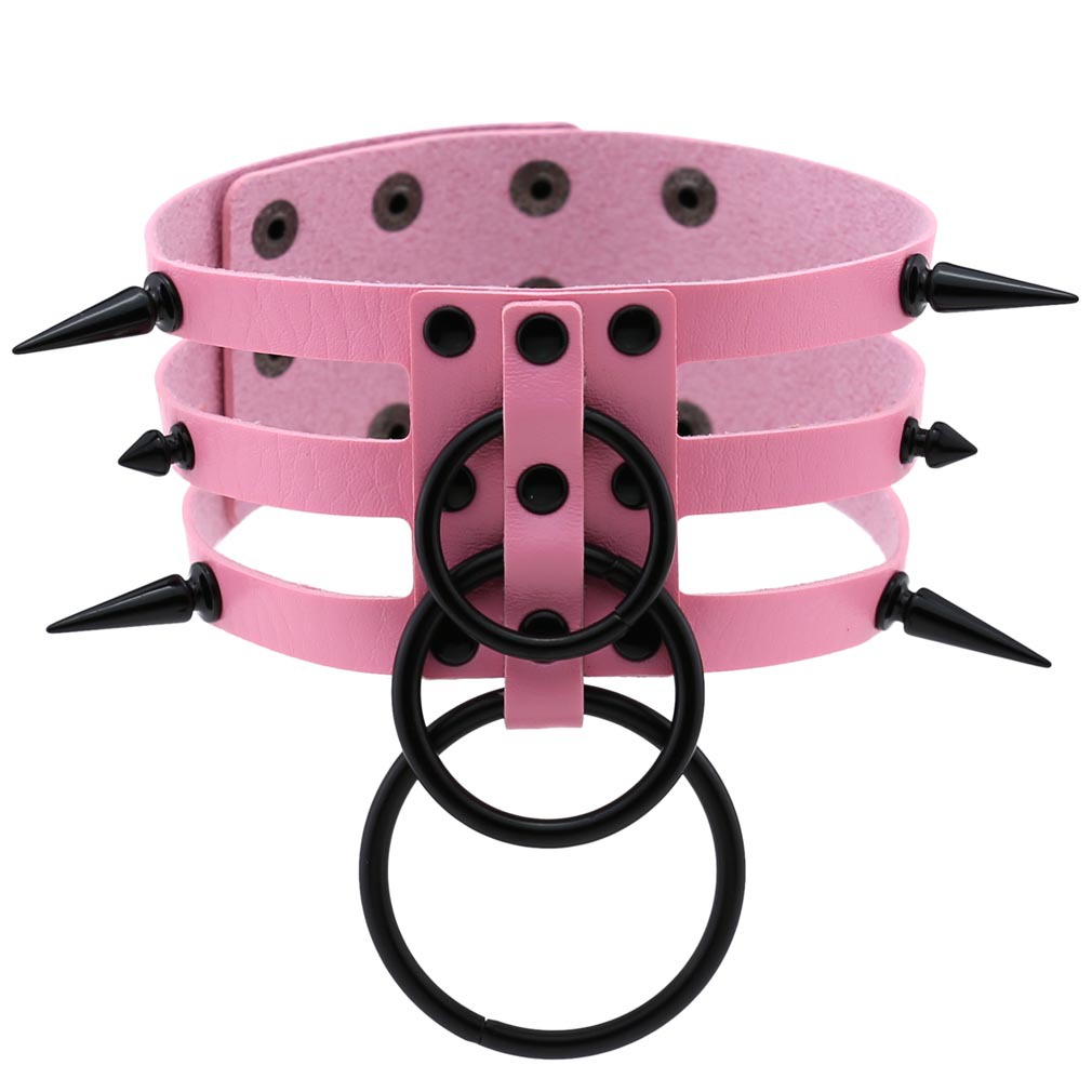 Collier ras du cou de bondage  - Goth Punk Spike Choker avis et prix