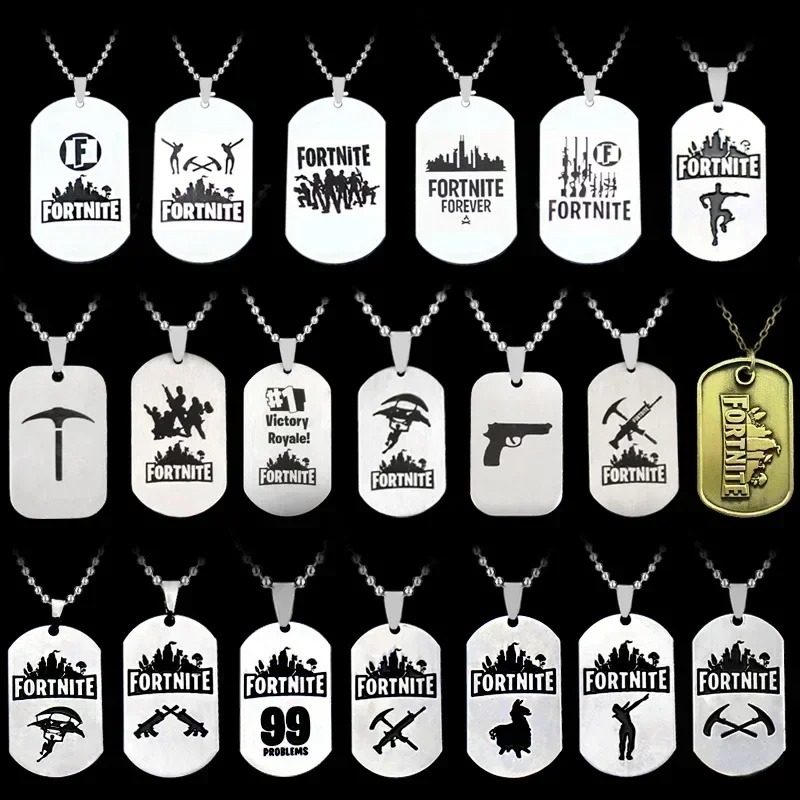 Collier Fortnite Anime en Acie - Anime Pendant Necklace avis et prix
