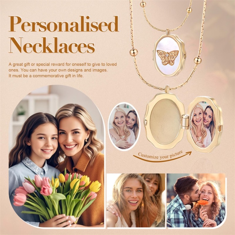 Nouveau Collier Médaillon Ange - Heart Locket Necklace Photo avis et prix