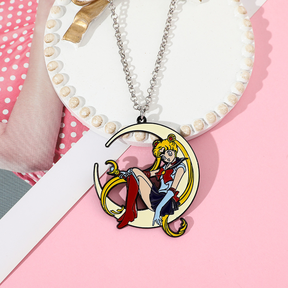 Collier en émail métallique st - Anime Pendant Necklace avis et prix