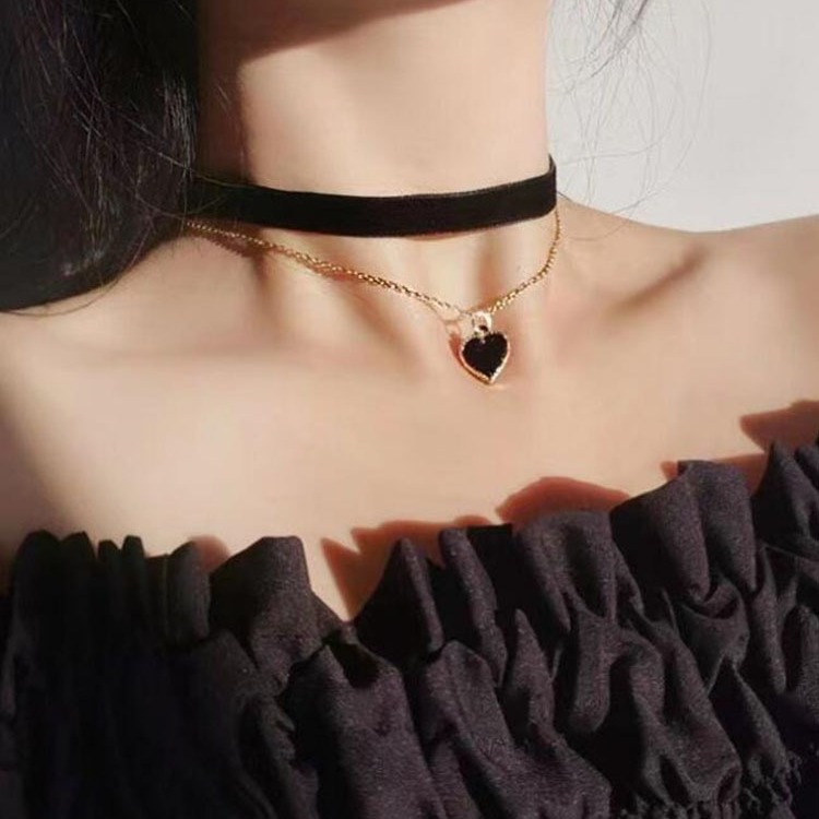Collier ras du cou romantique  - Layered Pendant Necklace Aesthetic avis et prix