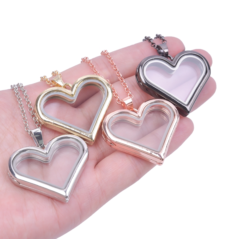 1Pc Y2K fille doux amour coeur - Heart Locket Necklace Photo avis et prix