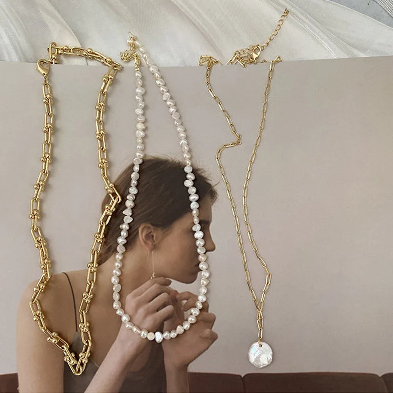 Colliers pendentifs en perles  - Pearl Choker Necklace Vintage avis et prix