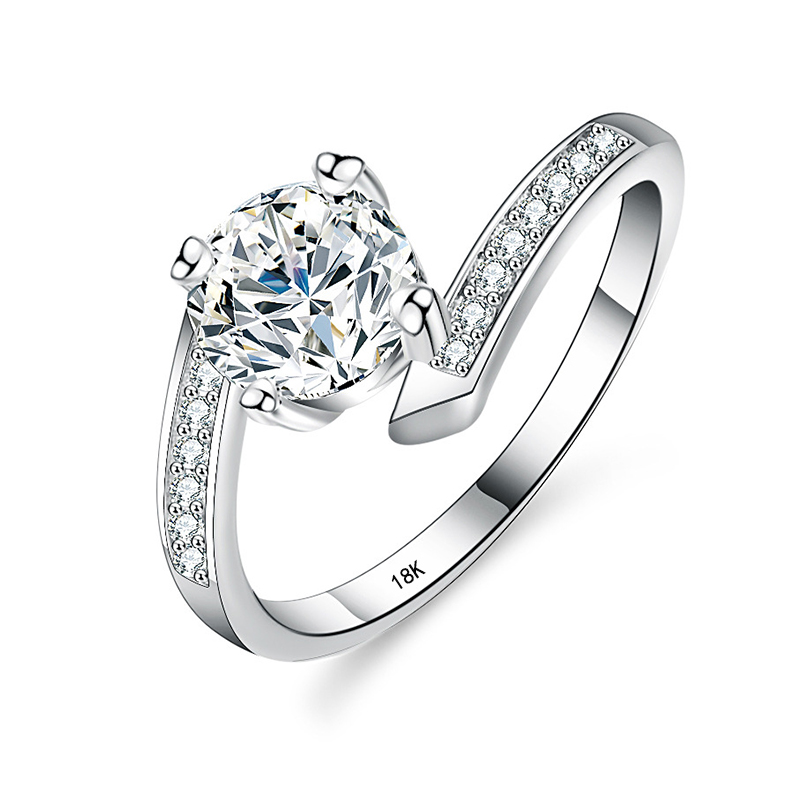 YHAMSettlement-Bague de mariag - Moissanite Engagement Ring 1 Carat avis et prix