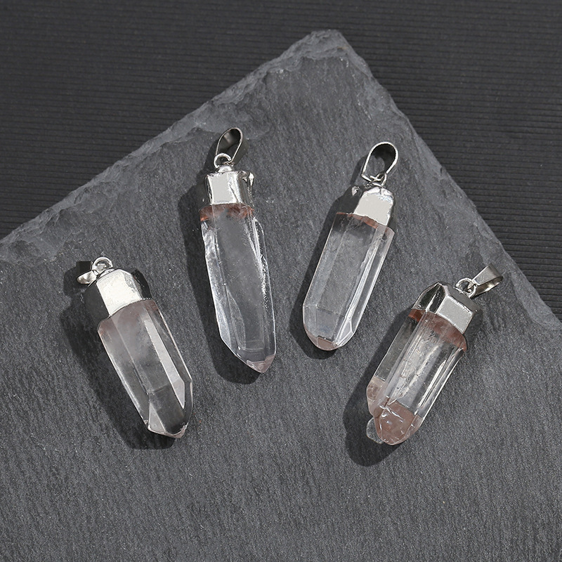 Pendentif en cristal de quartz - Crystal Pendant Necklace Natural Stone avis et prix