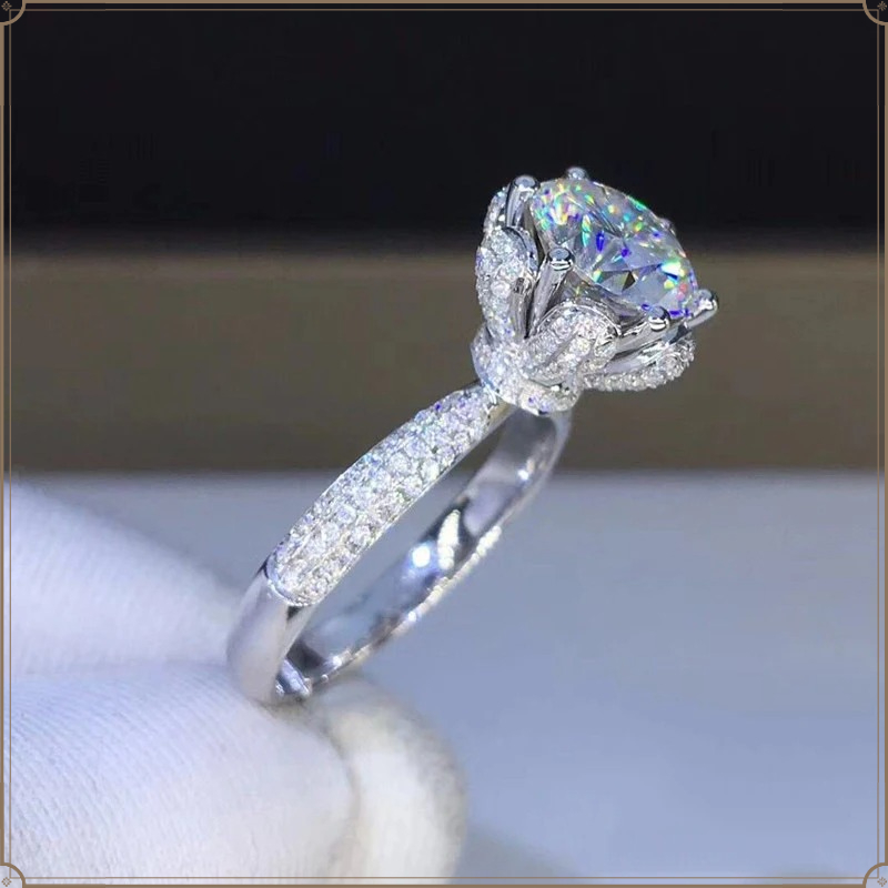 Bague en Morganite, diamant de - Moissanite Engagement Ring 1 Carat avis et prix
