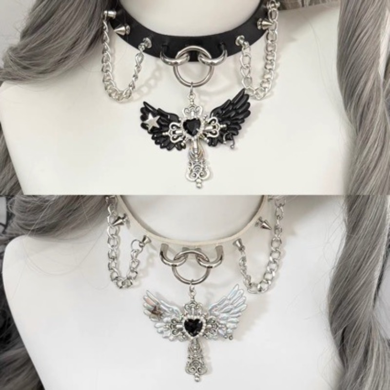 Collier ras du cou esthétique  - Layered Pendant Necklace Aesthetic avis et prix