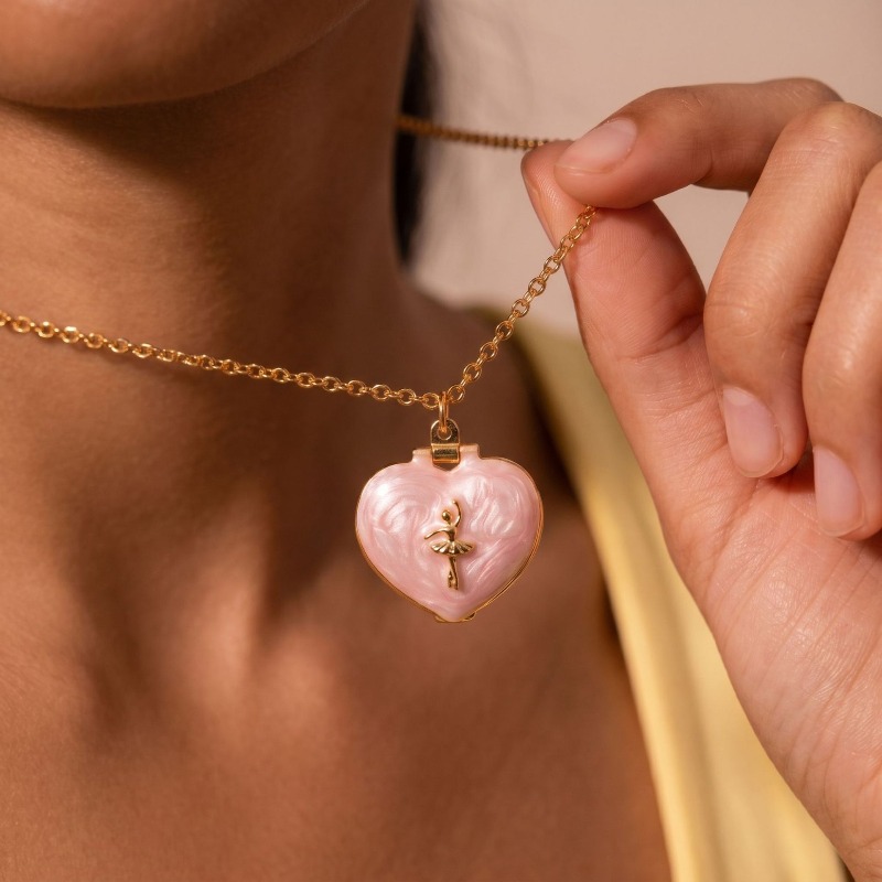 Collier médaillon photo vintag - Heart Locket Necklace Photo avis et prix