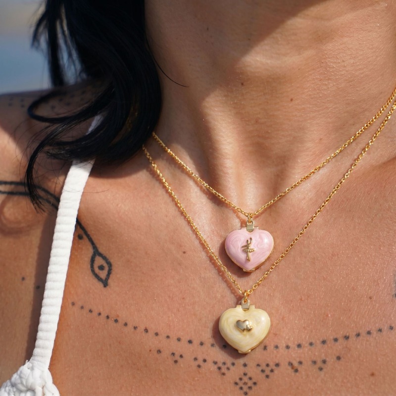 Collier médaillon photo vintag - Heart Locket Necklace Photo avis et prix