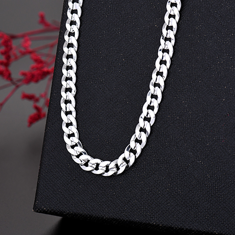 Collier à breloques en argent  - Cuban Link Chain 12Mm avis et prix