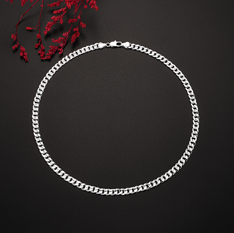 Collier à breloques en argent  - Cuban Link Chain 12Mm avis et prix