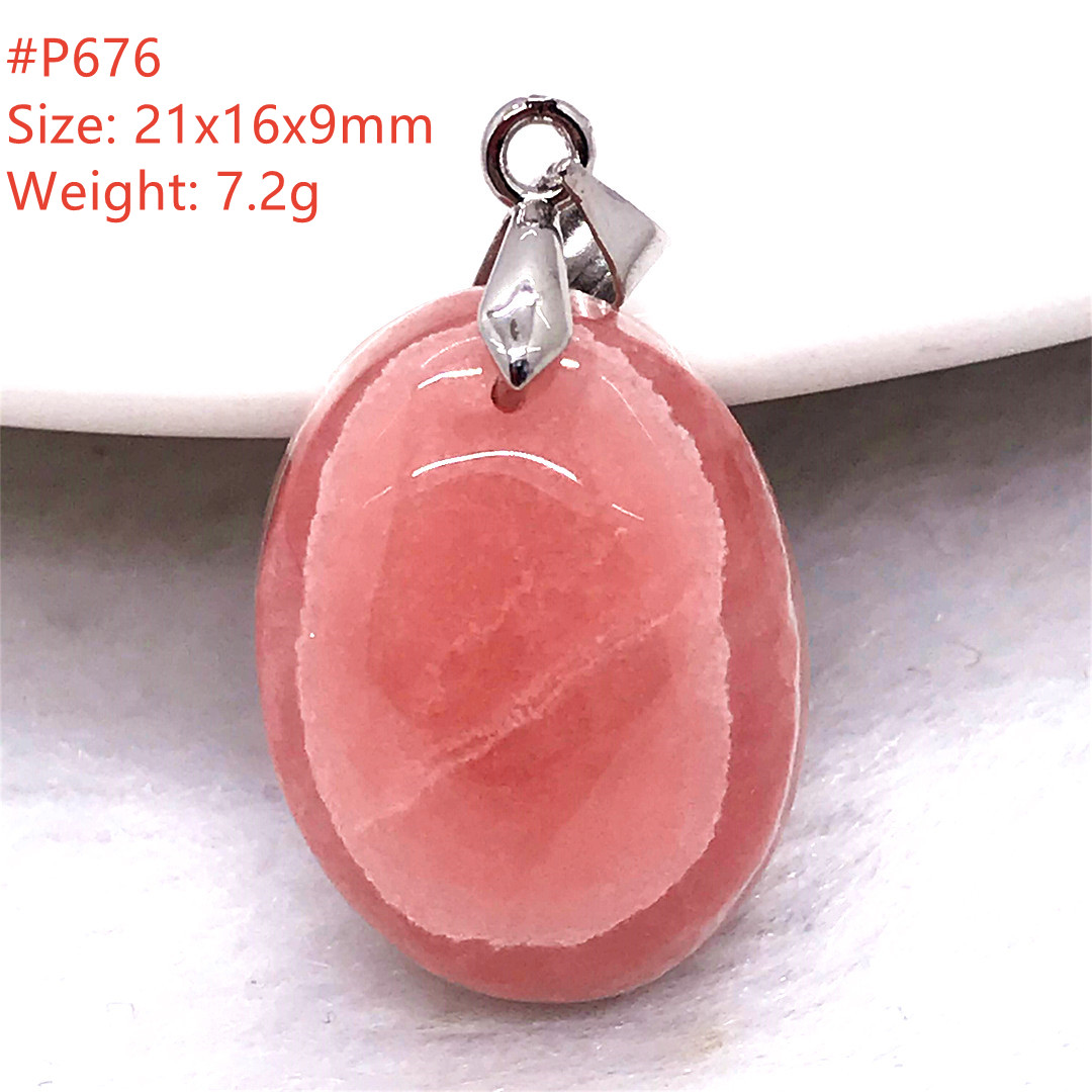 Collier pendentif en Rhodochro - Crystal Pendant Necklace Natural Stone avis et prix