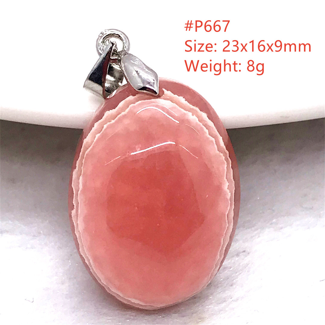 Collier pendentif en Rhodochro - Crystal Pendant Necklace Natural Stone avis et prix