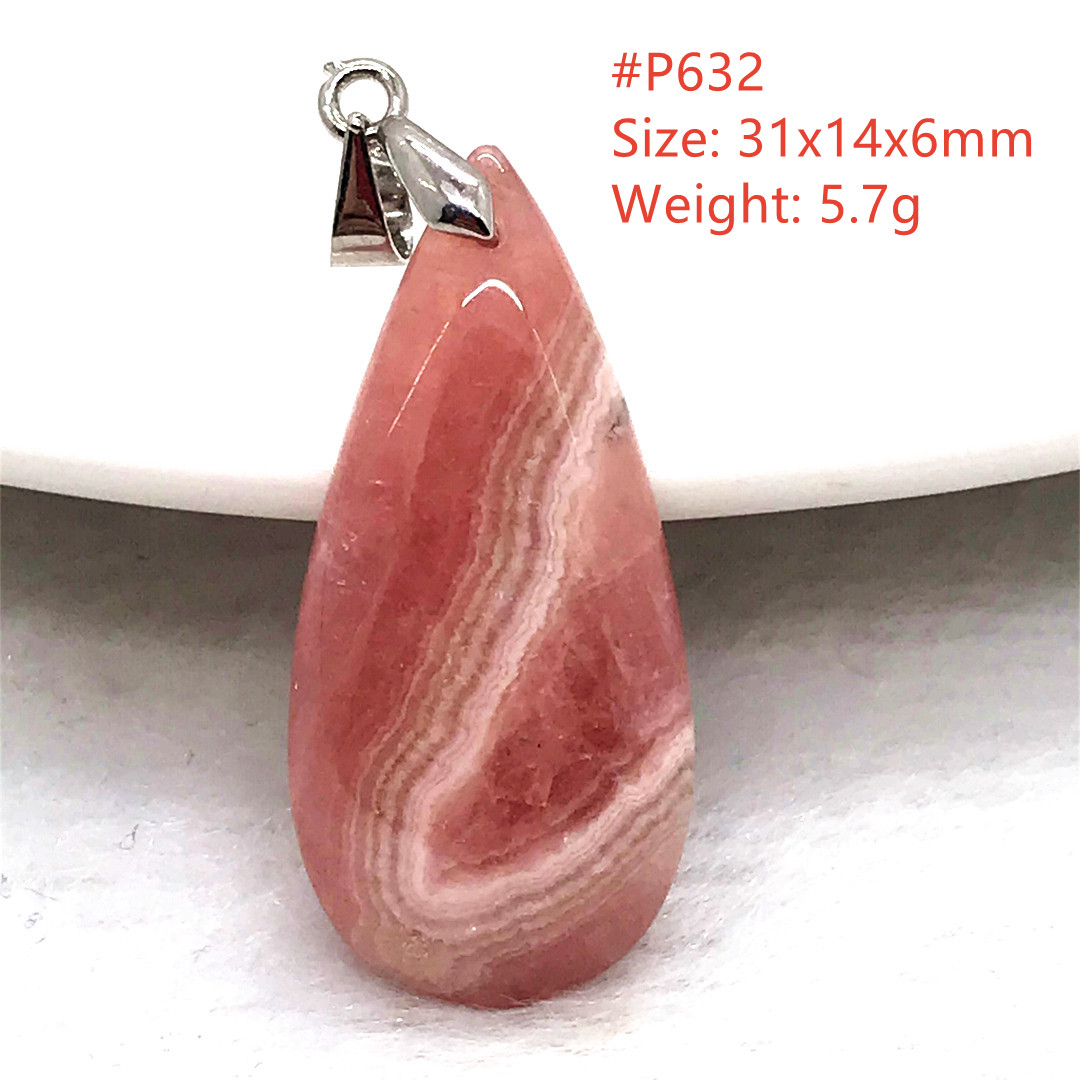 Collier pendentif en Rhodochro - Crystal Pendant Necklace Natural Stone avis et prix