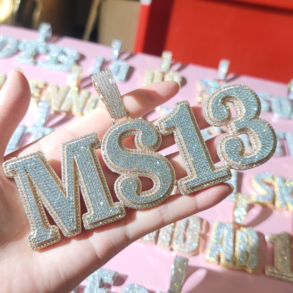 Pendentif personnalisé en lett - Cuban Link Chain 12Mm avis et prix