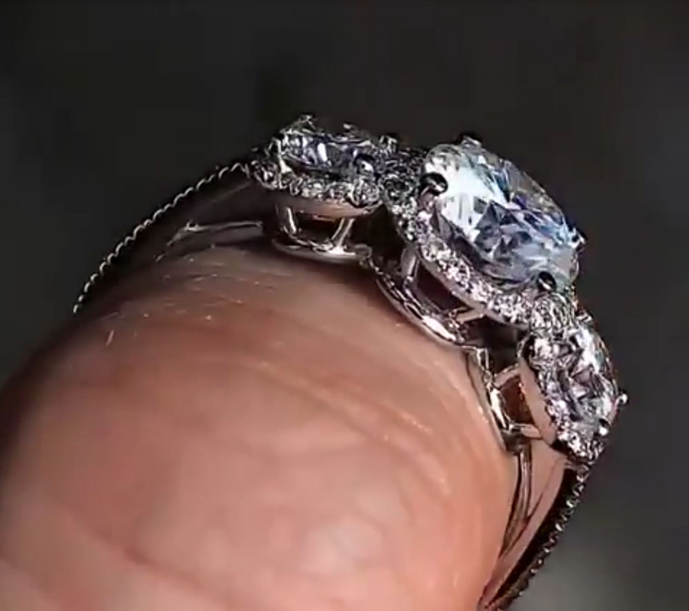Bague de fiançailles personnal - Moissanite Engagement Ring 1 Carat avis et prix