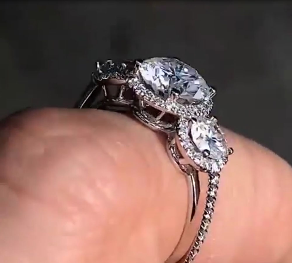 Bague de fiançailles personnal - Moissanite Engagement Ring 1 Carat avis et prix