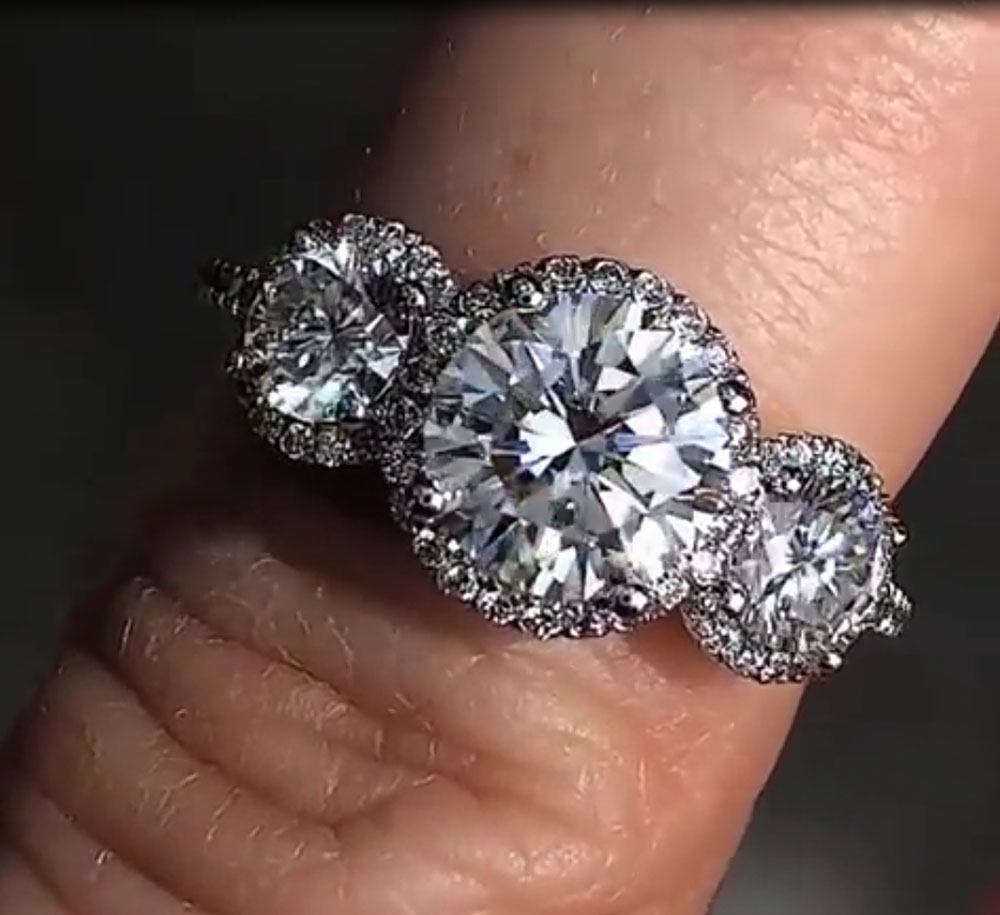 Bague de fiançailles personnal - Moissanite Engagement Ring 1 Carat avis et prix
